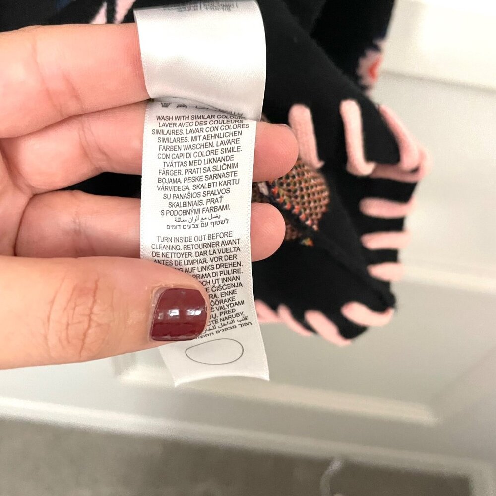 NWOT Never Fully Dressed Havana Balloon Sleeve Cardigan Black Tropical Size M - Picture 6 of 7